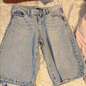 Light Blue Denim Shorts